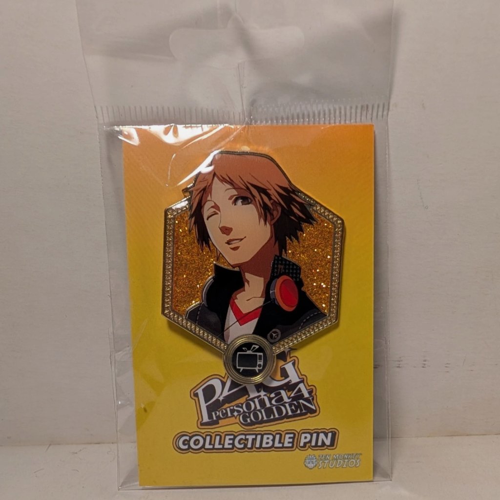 Persona 4 Golden Yosuke Hanamura Enamel Pin Official Collectible Lapel Badge